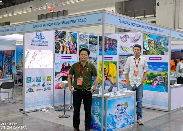 Haozhiquan team at a Thailand exhibition